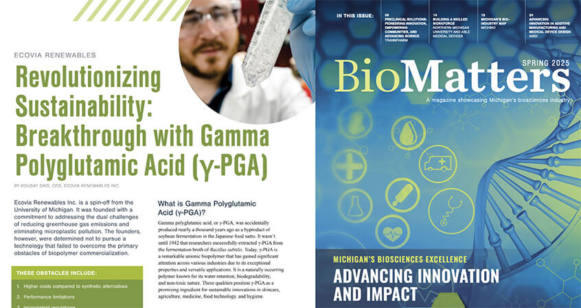 Ecovia Featured in BioMatters Magazine
